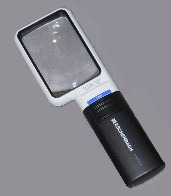 Eschenbach 1511-4 Hand Held Illuminated Magnifier Mobilux LED 4x